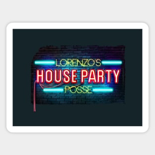 Lorenzo's House Party Neon Letters Magnet